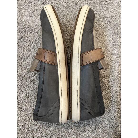 Taos Upward Brown Leather Slip On Comfort Loafer Sneakers Size 9 - Picture 9 of 11